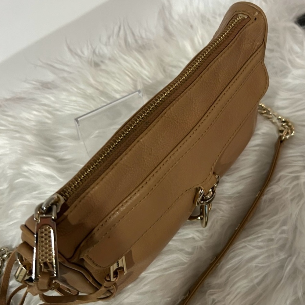 Rebecca Minkoff Brown Leather Crossbody Bag Adjustable Strap - Picture 6 of 8